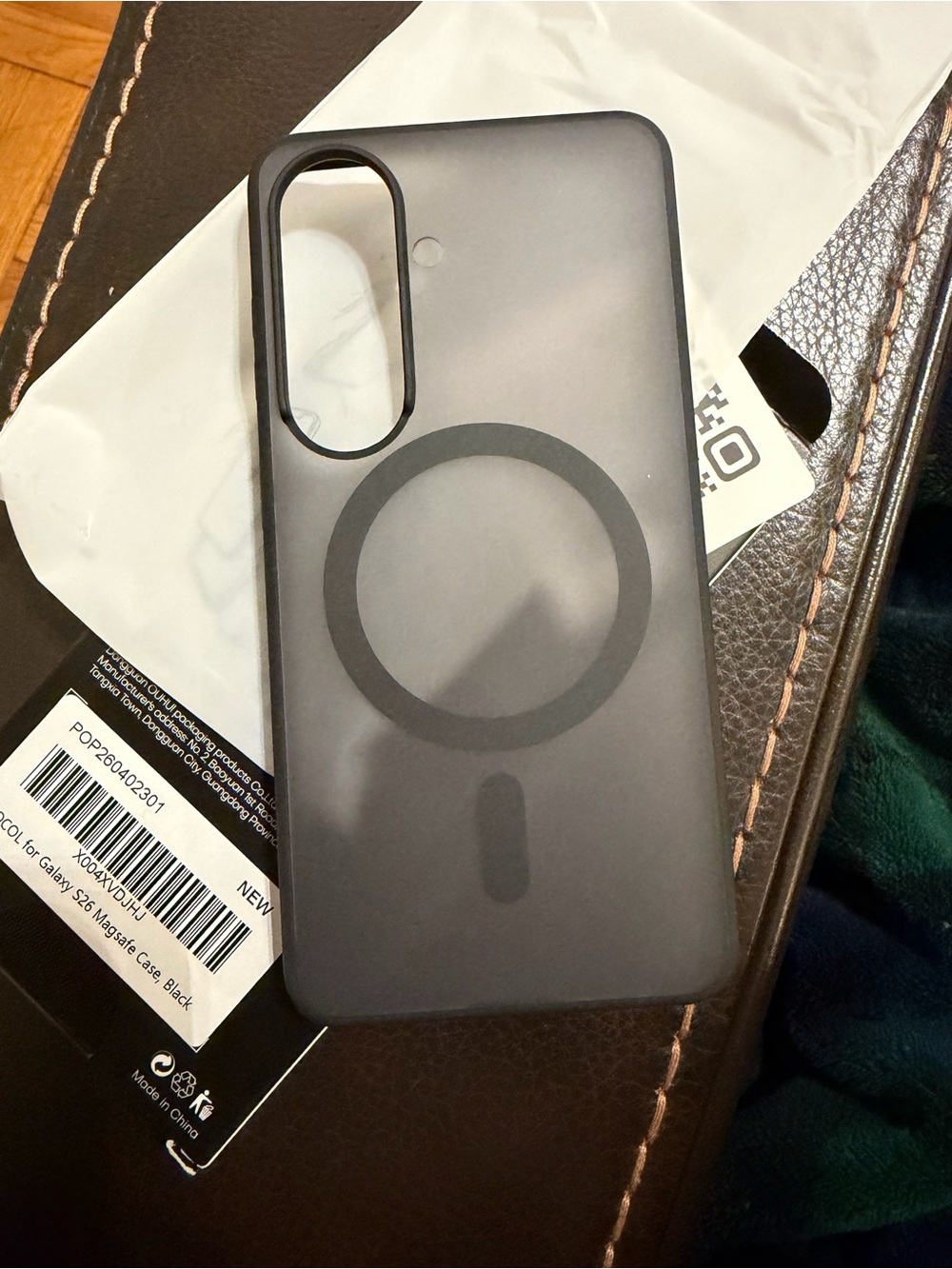 Samsung S26 Black Magnetic Phone Case with MagSafe Compatibility